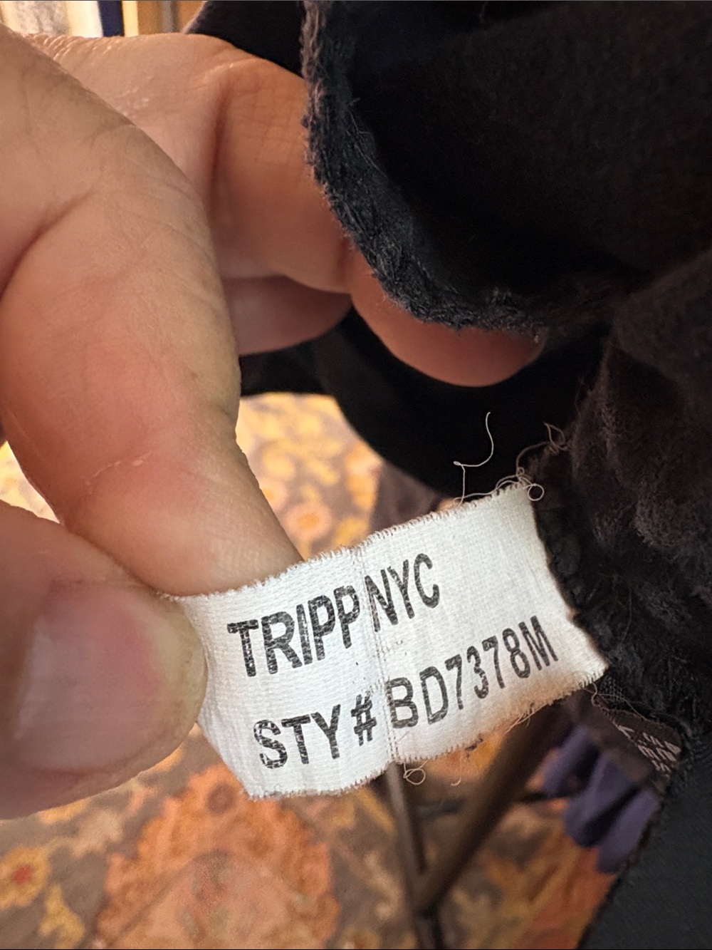 TRIPP N.Y.C. Gothic Zip Button/Loop Black Denim Jacket size XS - Picture 8 of 10